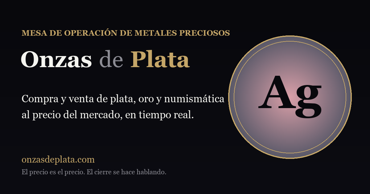 100g Plata Fina en Monedas 950‰ — SINTETICOS