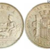 1 peseta plata