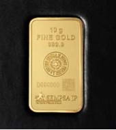 Lingote de ORO de inversión de 10 gr. de SEMPSA