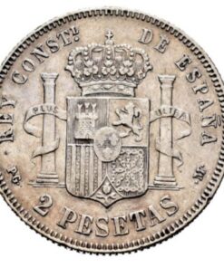 2 pesetas de plata