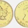 Canadá 10 Dólares Oro 1/4 Onza Maple Leaf