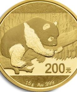 Moneda 15 g de oro Panda Chino 2016